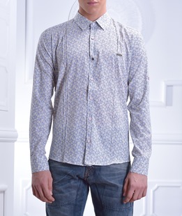 Ανδρικό πουκάμισό με flowers Scotek plus