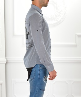 Ανδρικό ριγέ πουκάμισο Vintage 83 Original