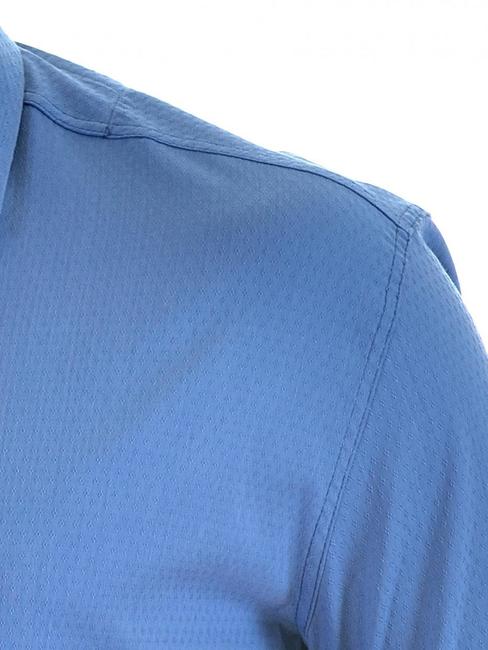 Ανδρικό μπλε πουκάμισο με μικρές φιγούρες