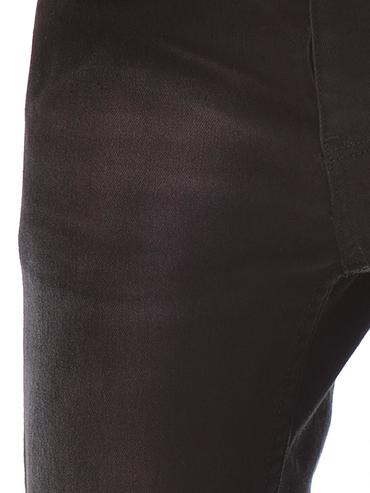 Ανδρικό μαύρο φθαρμένο τζιν D40 λεπτή εφαρμογή