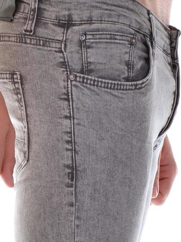 Ανδρικό ανοιχτό γκρι τζιν λεπτή εφαρμογή D42