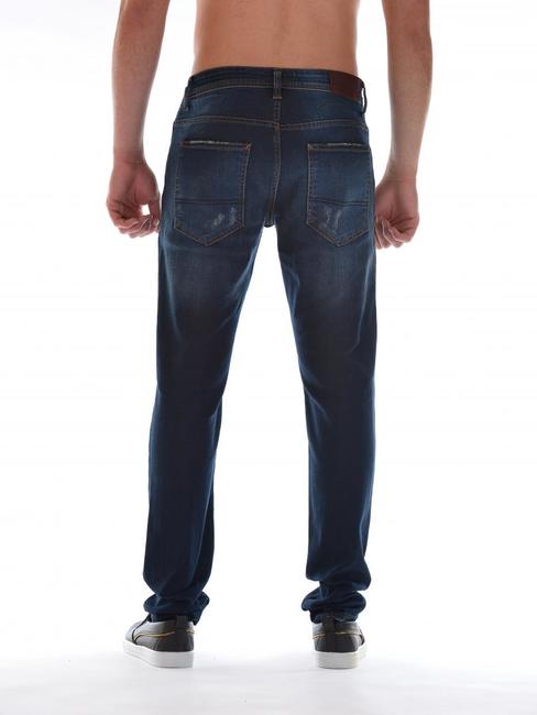 Ανδρικό σκούρο μπλε τζιν Pull and Bear D45