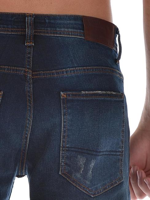 Ανδρικό σκούρο μπλε τζιν Pull and Bear D45