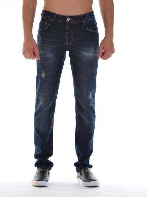Ανδρικό σκούρο μπλε τζιν Pull and Bear D45