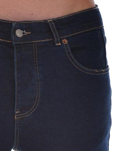 Ανδρικό σκούρο τζιν χρώμα indigo D48