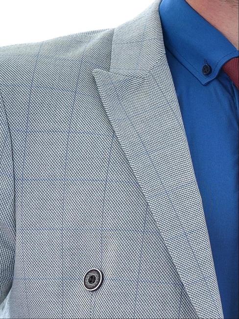 Ανδρικό σακάκι με δύο κουμπιά γκρι χρώμα