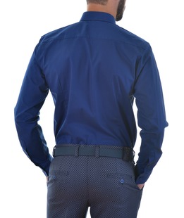 Ανδρικό μπλε πουκάμισο Ανδρικό μπλε πουκάμισο