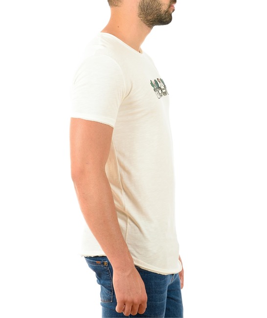 Ανδρικό λευκό μπλουζάκι με κάκτους