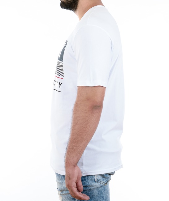20 - Ανδρικό λευκό μπλουζάκι με διάφορες επιγραφές