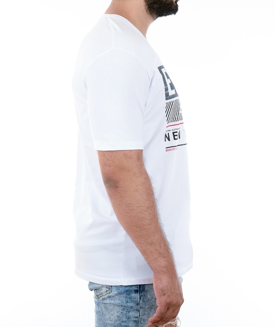 20 - Ανδρικό λευκό μπλουζάκι με διάφορες επιγραφές