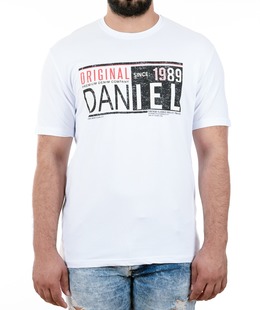 26 - Ανδρικό λευκό μπλουζάκι ORIGINAL DANIEL
