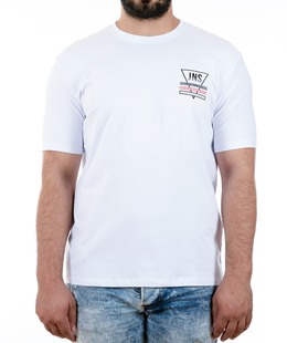 34 - Ανδρικό λευκό μπλουζάκι με τρίγωνο JNS