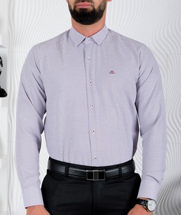  Λευκό ανδρικό πουκάμισό  με τελειες χρώμα μπορντό