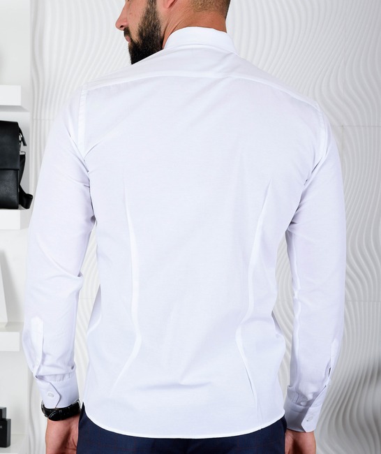 Λευκό ανδρικό πουκάμισο
