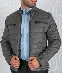 Ανδρικό γκρί μπουφάν