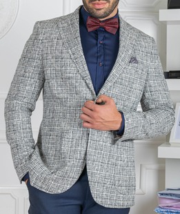 Ανδρικό σακάκι μπουκλέ  μαύρο χρώμα