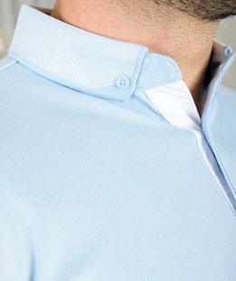 Ανδρικό μπλουζάκι πόλο μπλε χρώμα