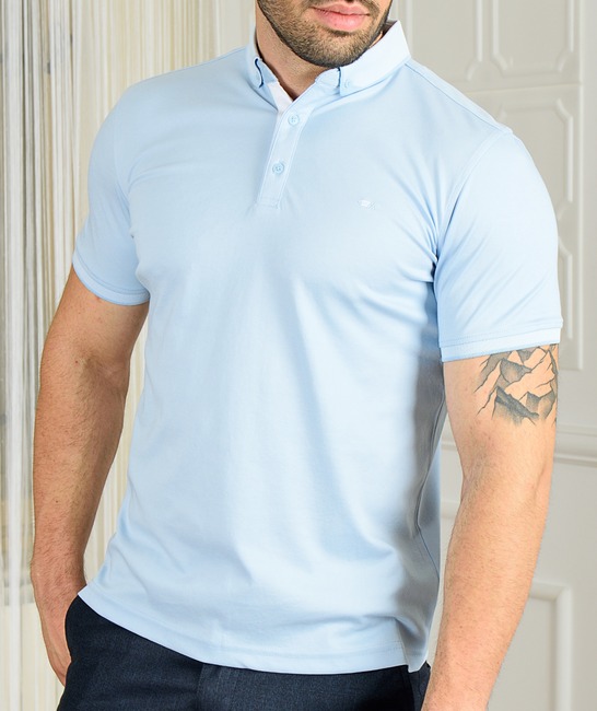 Ανδρικό μπλουζάκι πόλο μπλε χρώμα
