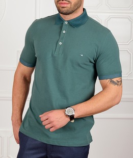 Ανδρικό πράσινο μπλούζα πόλο τύπου Lacoste
