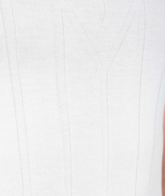 Λευκό ανδρικό μπλουζάκι πόλο με φερμουάρ