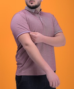 Μπλουζάκι απο ανάγλυφο ύφασμα μεγάλο μέγεθος χρώμα μπορντό 