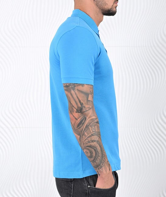 Ανδρικό μπλουζάκι πόλο γαλάζιο χρώμα