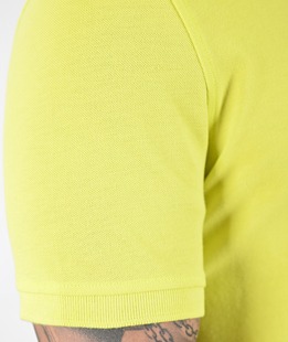 Ανδρικη μπλούζα πόλο με τσέπη πράσινο νέον χρώμα