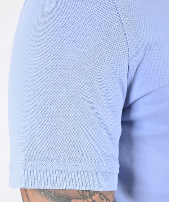 Ανδρικό μονόχρωμο μπλουζάκι πόλο χρώμα ναυτικό μπλε