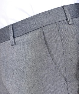 Ανδρικό μπλε παντελόνι από ανάγλυφο ύφασμα