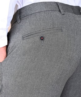 Μαύρο ανδρικό παντελόνι από ανάγλυφο ύφασμα