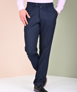 Ανδρικό μπλε παντελόνι με γαλάζιες ρίγες