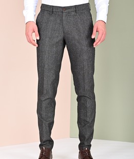 Ανδρικό καρό σκούρο καφέ παντελόνι