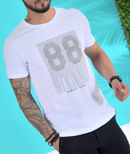 T-shirt 3D First Step 88 λευκό