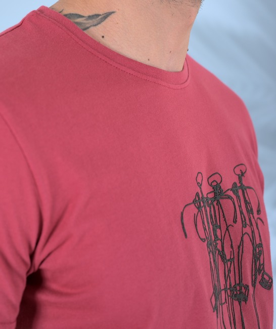 Ανδρικό t-shirt σε τρισδιάστατες γραμμές καρπούζι