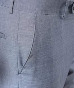 Ανδρικό αμπιγιέ ανοιχτό γκρι παντελόνι