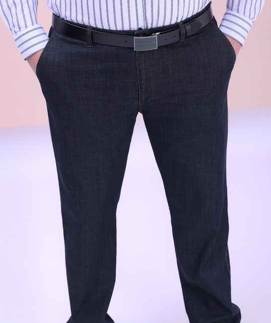 Τζιν παντελόνι με κλασικό κόψιμο σε χρώμα indigo