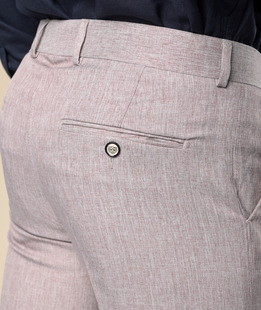 Ανδρικό μπορντό παντελόνι από ανάγλυφο ύφασμα 