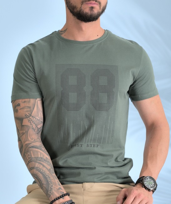Πράσινο ανδρικό 3D t-shirt First Step 88