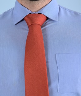 Μπλε μονόχρωμο ανδρικό πουκάμισο με τσέπη