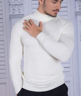 Аνδρικό πόλο χρώμα εκρού