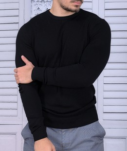 Μαύρο ανδρικό πουλόβερ