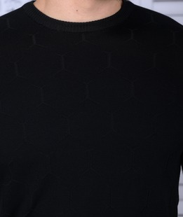 Μαύρο ανδρικό πουλόβερ