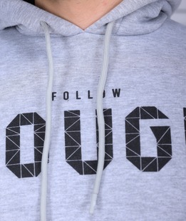 Γκρι αθλητικό φούτερ με στάμπα TOUGH