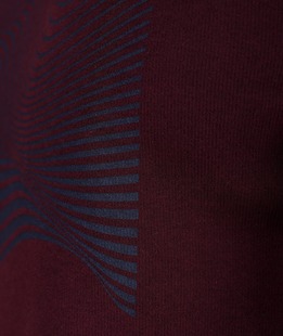 Ανδρική κομψή μπλούζα με στάμπα χρώμα μπορντό 