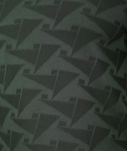 Πράσινο ανδρικό πουλόβερ με τριγωνικά σχήματα