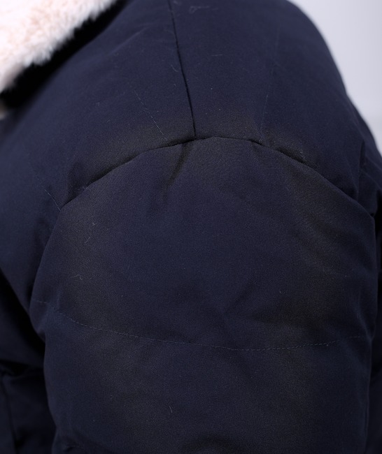 Σκούρο μπλε ανδρικό κομψό χειμωνιάτικο μπουφάν