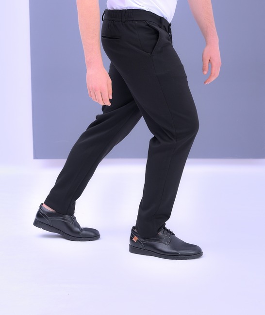 Μαύρο ανδρικό παντελόνι με ιταλική τσέπη