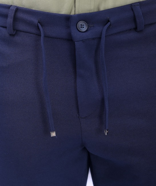 Κομψό μπλε ναυτικό παντελόνι με ιταλική τσέπη  Gipe