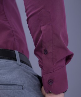 Ανδρικό πουκάμισο πολυτελείας σε χρώμα κερασί