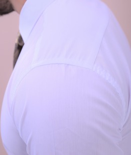 Ανδρικό αμπιγιέ πουκάμισο σε λευκό